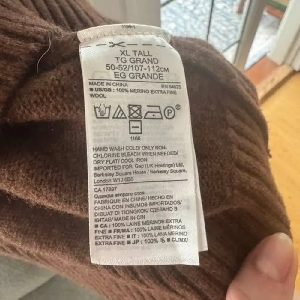 Banana Republic Merino Wool Turtleneck Sweater XL Tall